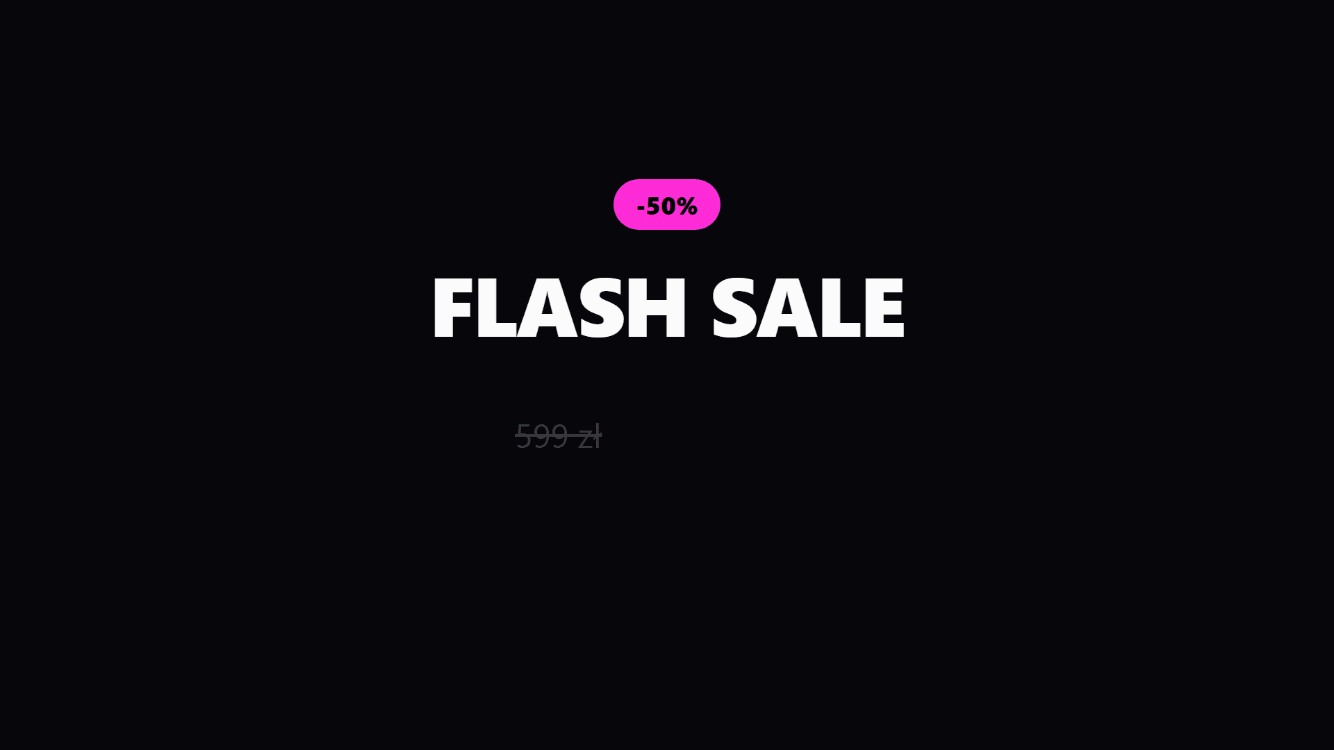 Podgląd animacji: Flash Sale