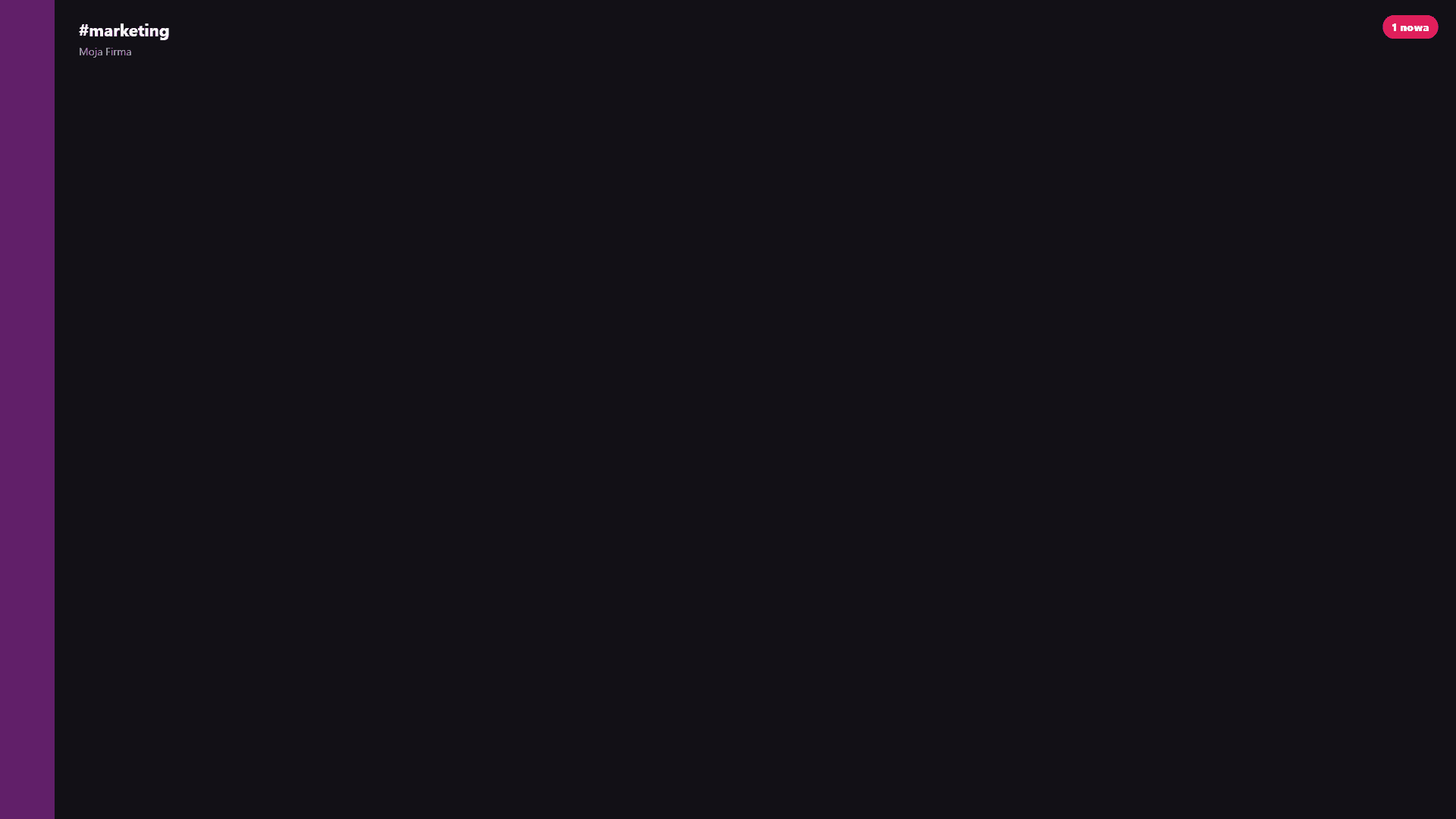 Podgląd animacji: Wiadomość Slack