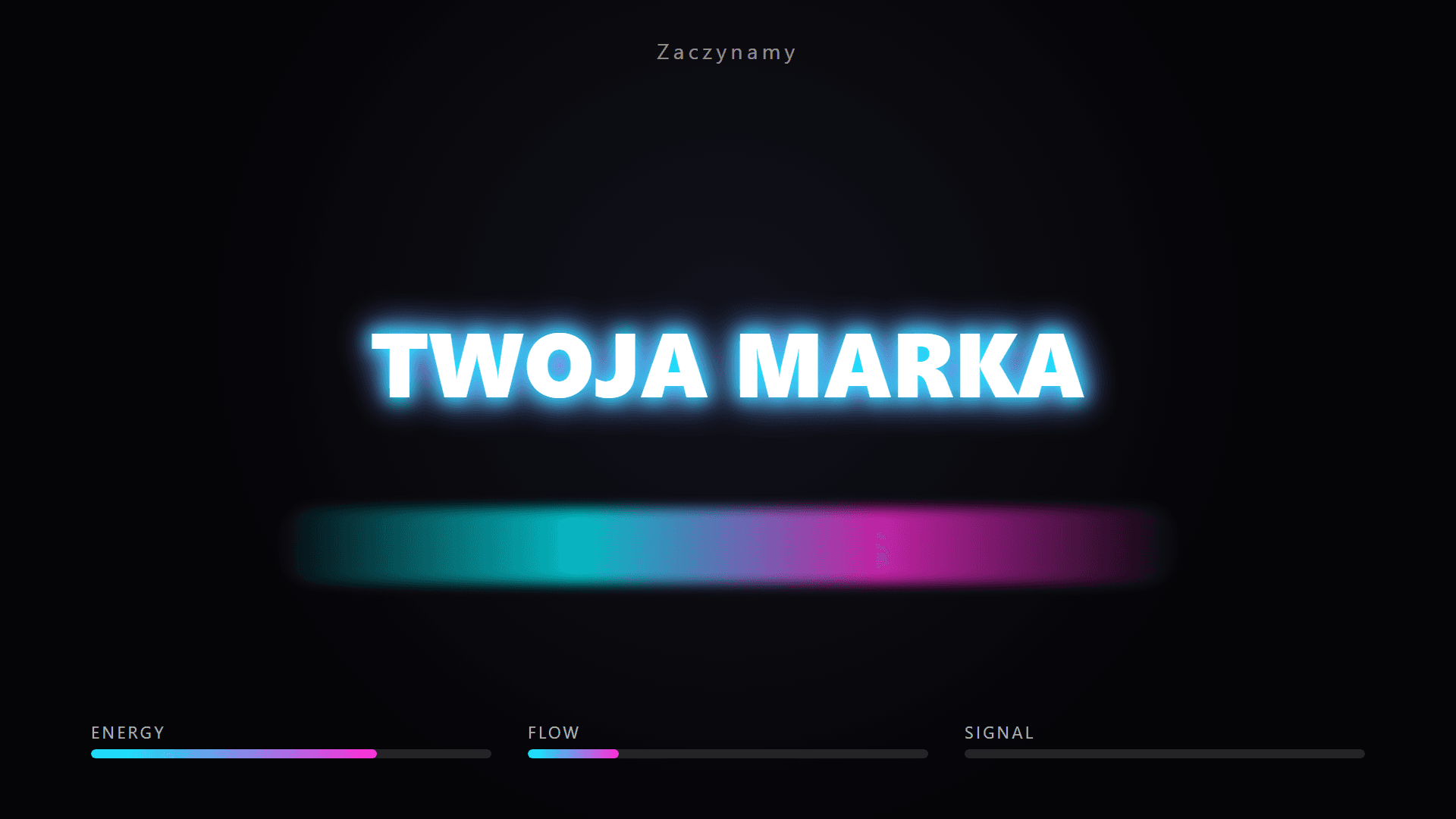 Podgląd animacji: Opener z napisem